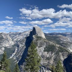 A view of Half Dome in Yosemite National Park