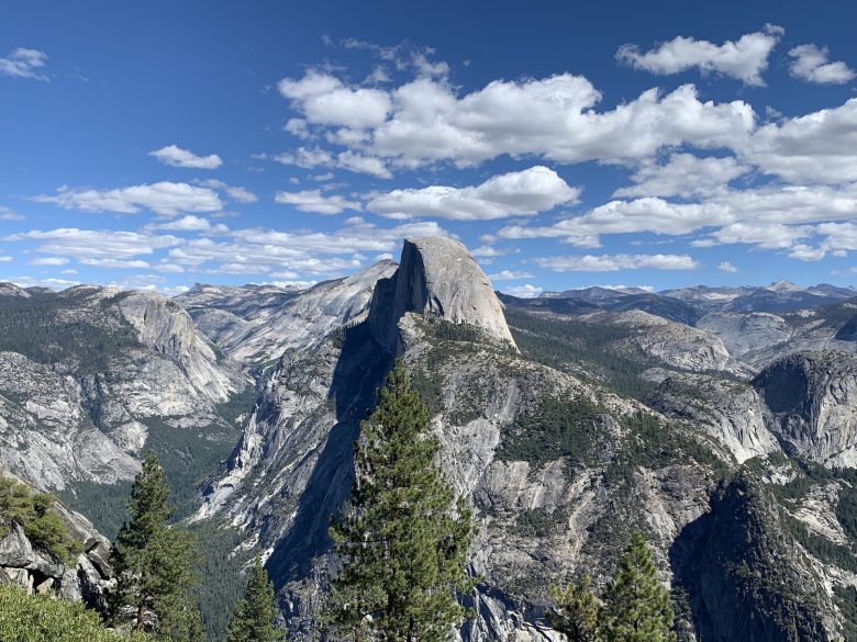 A view of Half Dome in Yosemite National Park
