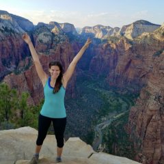 On the top of Angels Landing