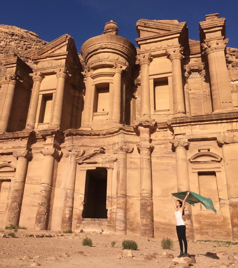 Me at the Monastery in Petra, Jordan